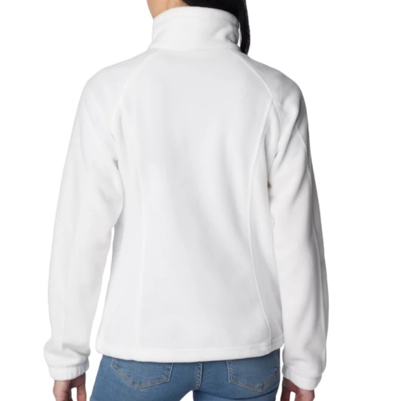 Columbia Women's Benton Springs Full Zip Fleece Jacket Size, M WHITE Like NEW - Picture 2 of 10